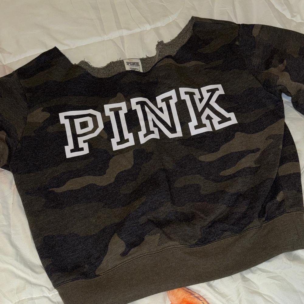 PINK Victoria's Secret Kids Camouflage Sweatshirt